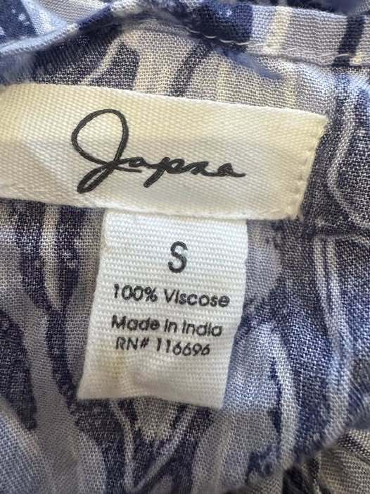 JAPNA BLUE/WHITE BLOUSE SIZE S - Beauty&Beyond