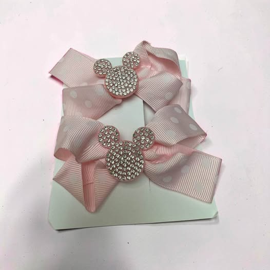 Mikey M Baby Pink/polka dots barets - Beauty&Beyond