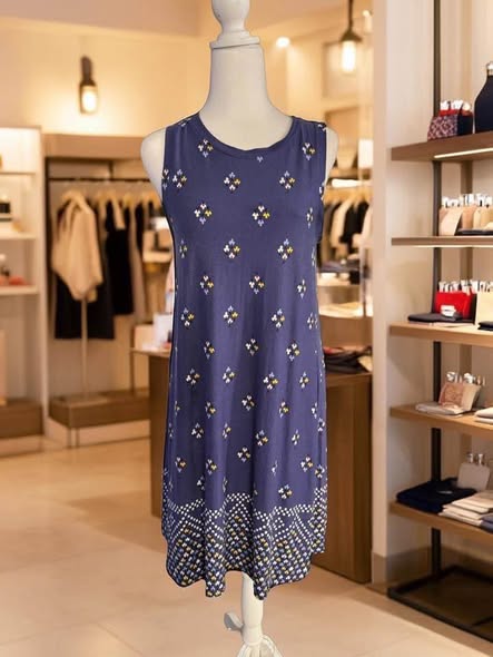 Old Navy Sleeveless Printed Shift Dress – Size Small