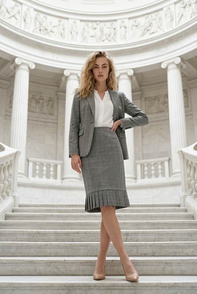 Gray Pleated Skirt Size Small - Beauty&Beyond