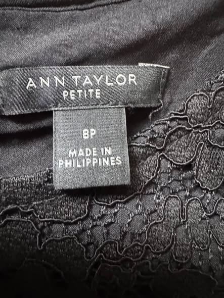 Ann Taylor Black Lace Dress – Size 8P - Beauty&Beyond