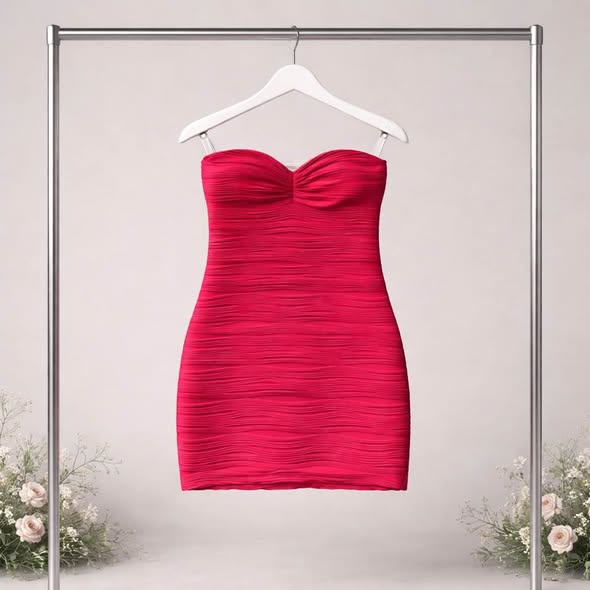 Red Strapless Bodycon Mini Dress – Size M (NWT) - Beauty&Beyond