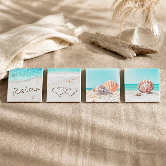 Relaxing Coastal Beach Canvas Wall Art Set - Beauty&Beyond