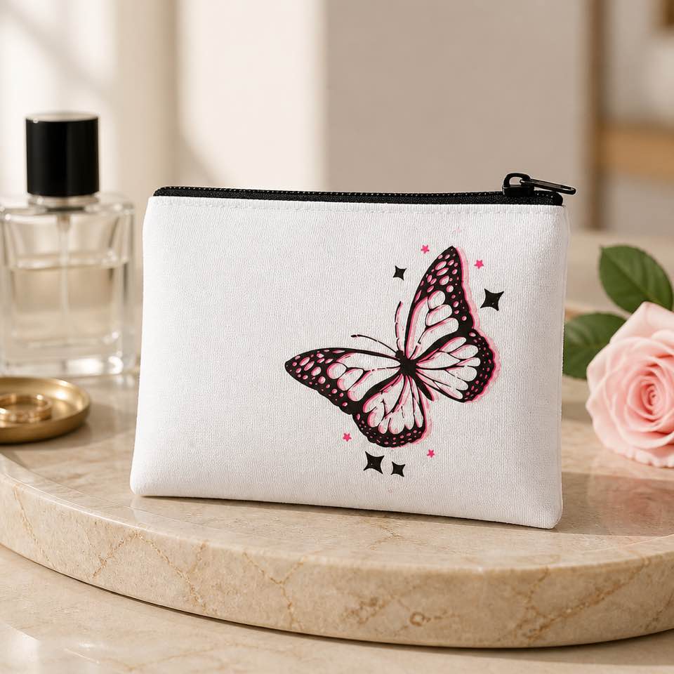Black Butterfly Make Up Bag - Beauty&Beyond