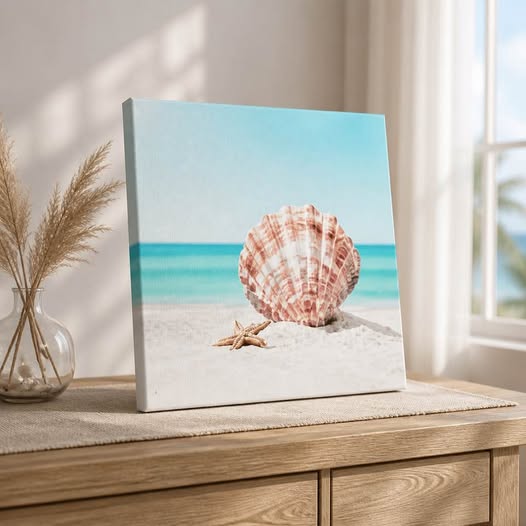 Relaxing Coastal Beach Canvas Wall Art Set