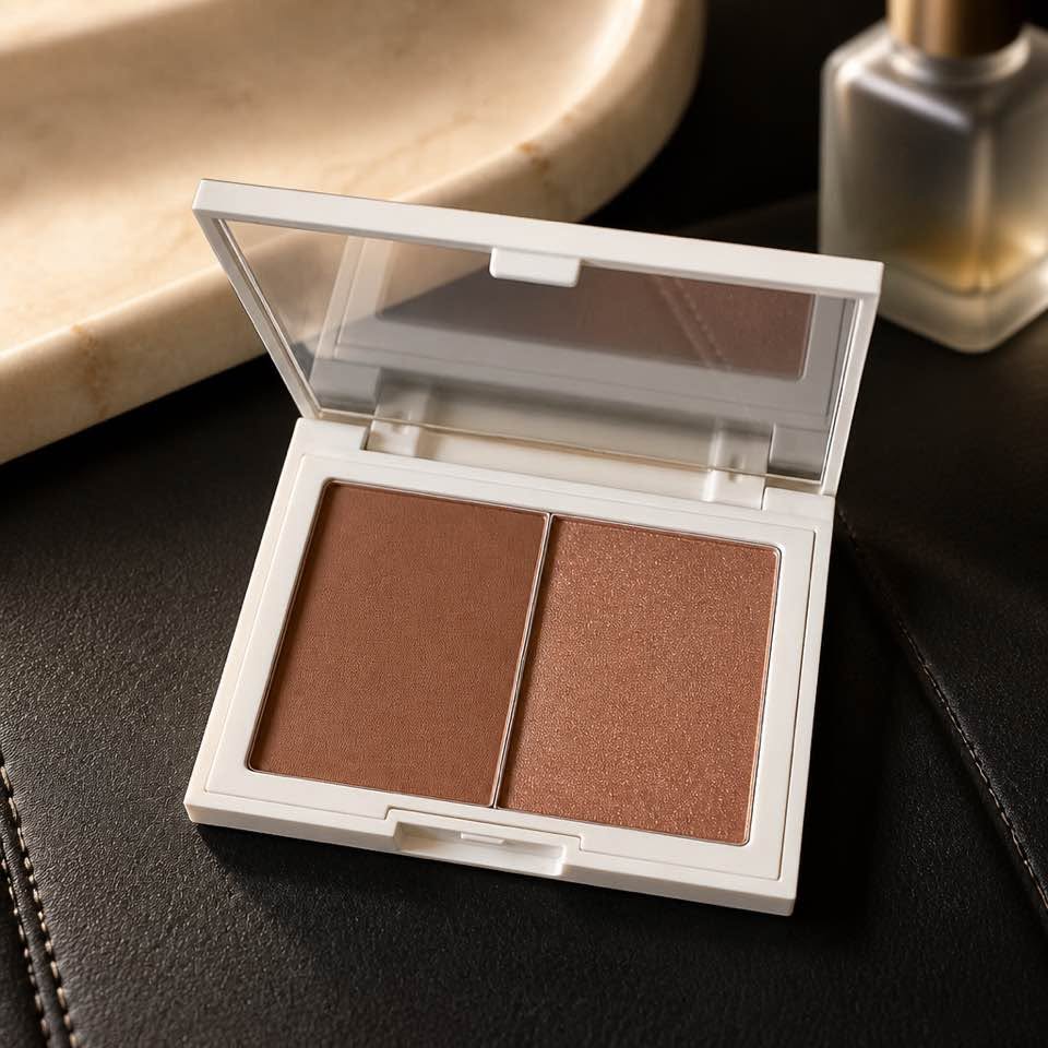 Beauty For Real Sun Sculpt Weightless Bronzer Duo – Matte + Shimmer