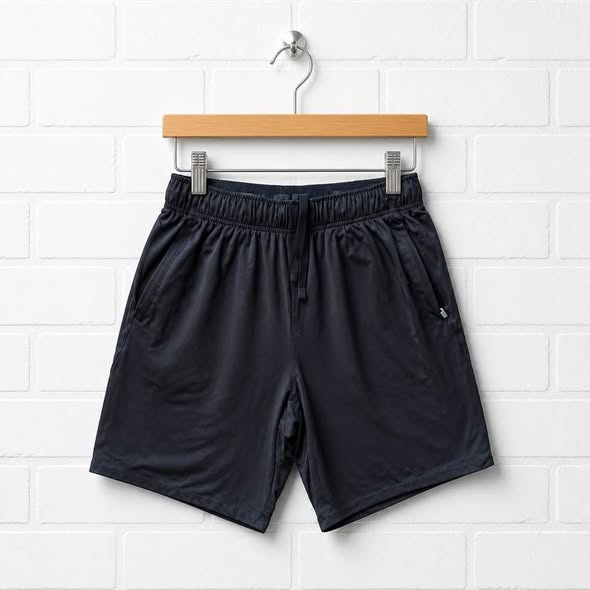 Glacier Performance Men's Black Athletic Shorts Size M Drawstring Pockets