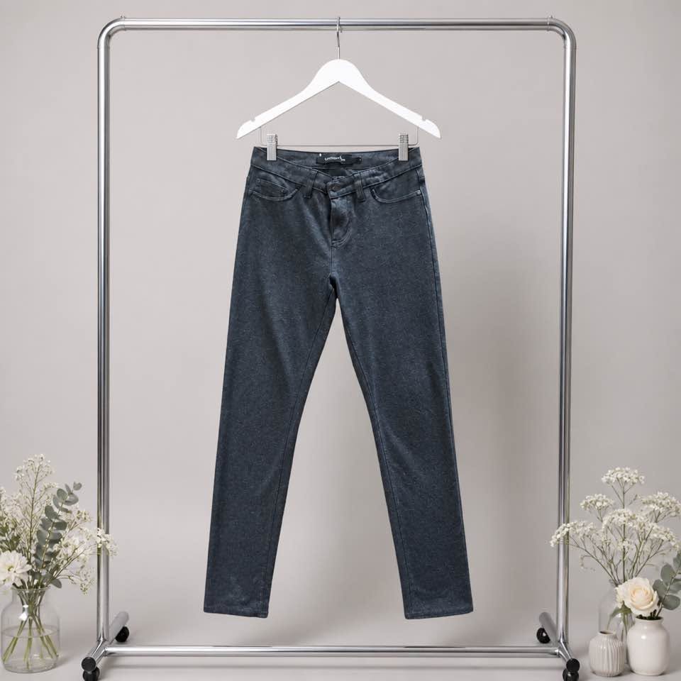 Calvin Klein Jeans Women's Gray Stretch Skinny Pants Size 28 Mid Rise Career Casual Size 4