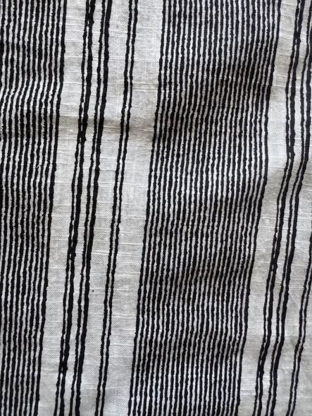 Sandy & Sid New York Women's Striped Wrap Top Size Medium Gray White Sleeveless Side Tie