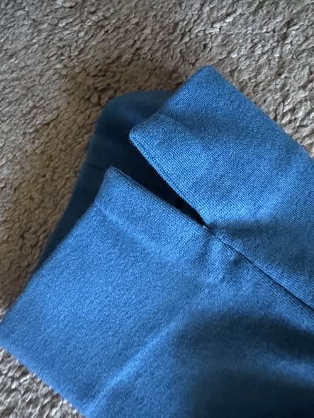 White House Black Market Women's Blue Ankle Dress Pants Size 2 Side Slit Career Office Stretch