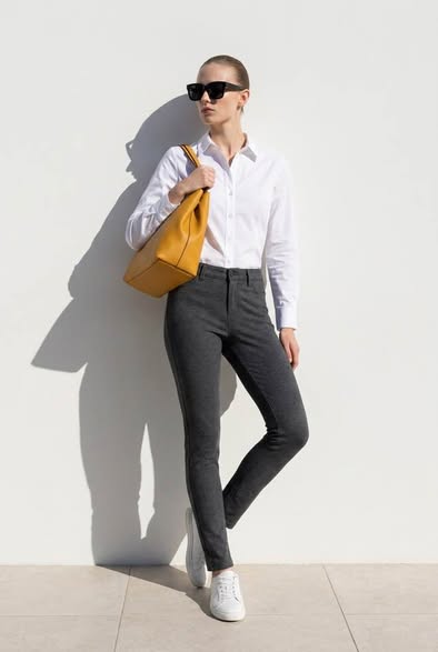 Calvin Klein Jeans Women's Gray Stretch Skinny Pants Size 28 Mid Rise Career Casual Size 4