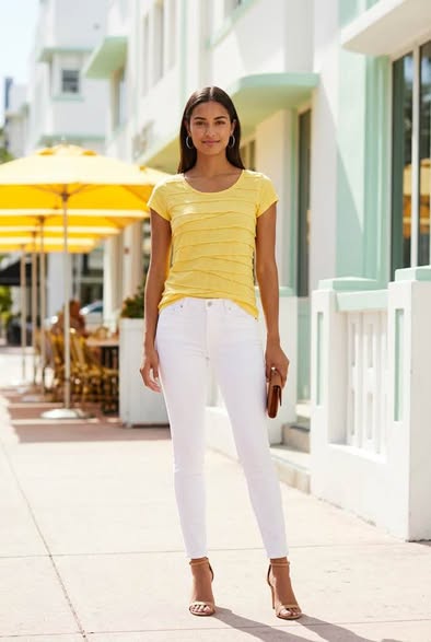 Ann Taylor LOFT Petites Yellow Layered Knit Top MP Medium Petite Stretch Tee