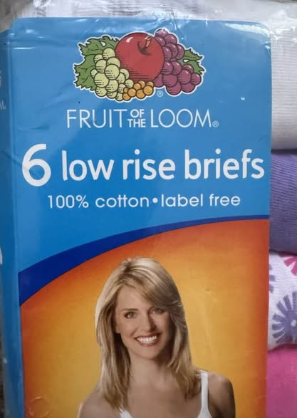 Fruit of the Loom Women's Low Rise Briefs Size 5 6-Pack 100% Cotton New Sealed
