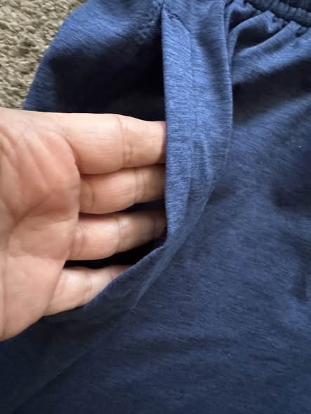 Glacier Performance Men's Blue Athletic Shorts Size Medium Drawstring Pockets