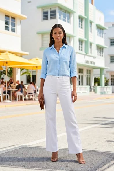 Ann Taylor Loft Casual Corner Petite Stretch White Corduroy Pants Women's 10P
