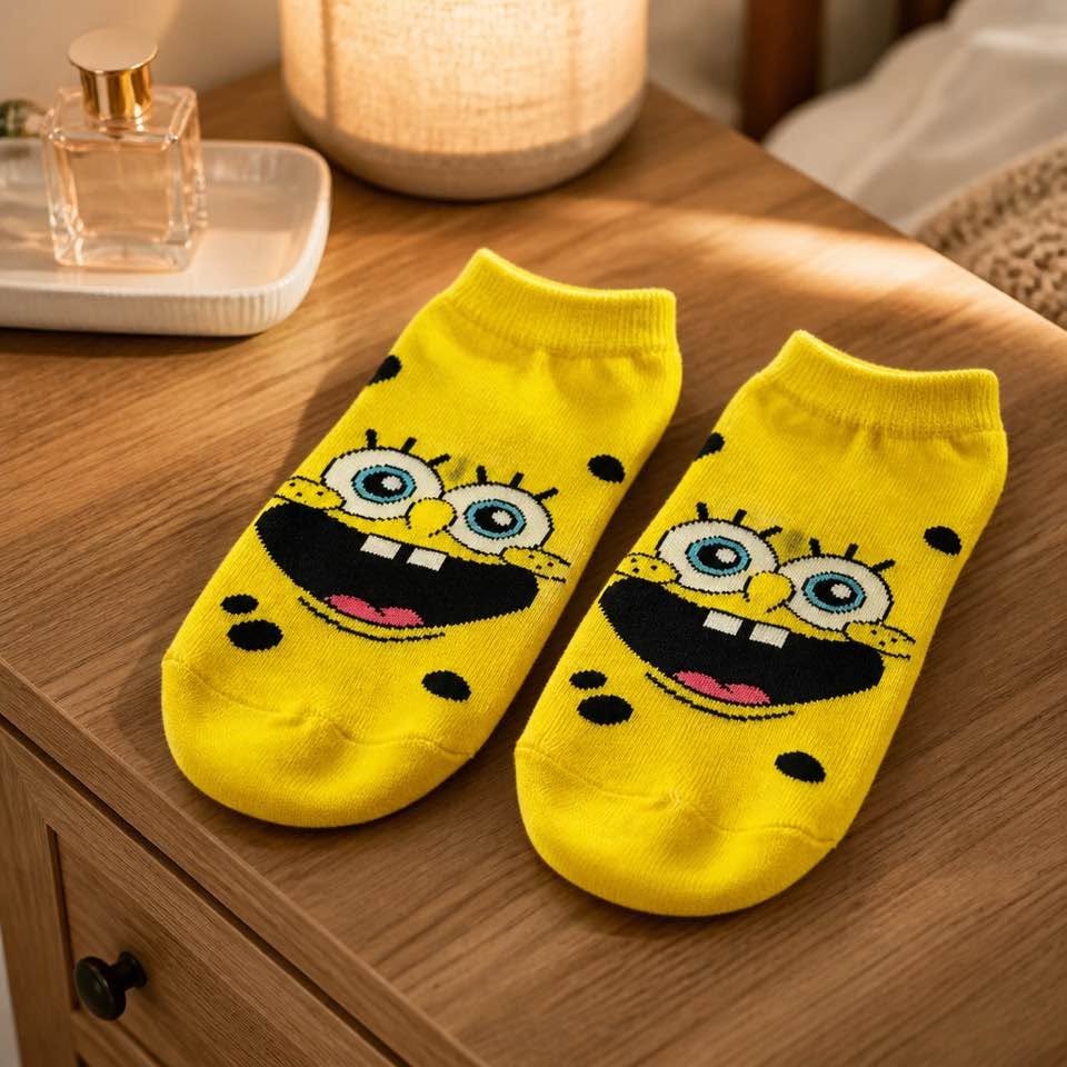 6 Pairs Novelty Cartoon Character Low Cut Ankle Socks Women's Size 4-10 New