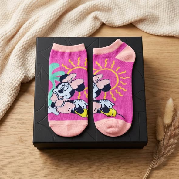 6 Pairs Women's Low Cut Ankle Socks Size 9-11 Colorful Cartoon Character Novelty Socks