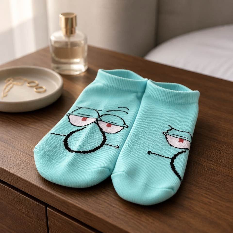 6 Pairs Novelty Cartoon Character Low Cut Ankle Socks Women's Size 4-10 New