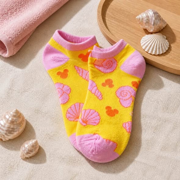 6 Pairs Women's Low Cut Ankle Socks Size 9-11 Colorful Cartoon Character Novelty Socks