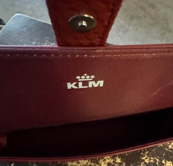 KLM Jan Taminiau Burgundy Clutch