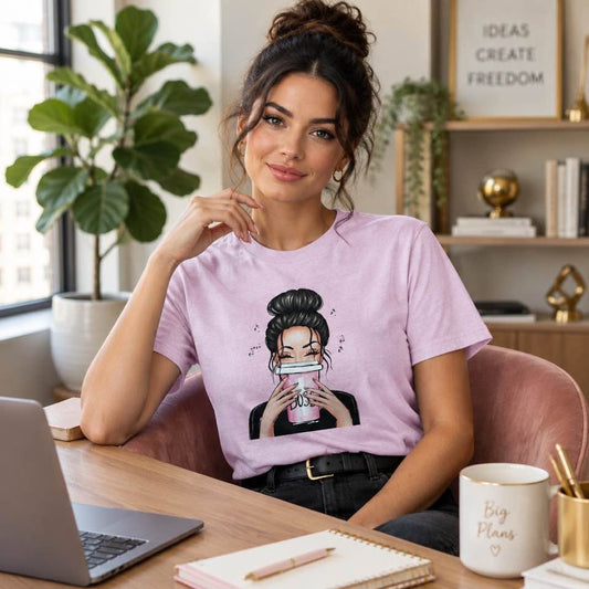 Boss Lady Coffee Lover Graphic T-Shirt – Handmade – Size Small - Beauty&Beyond