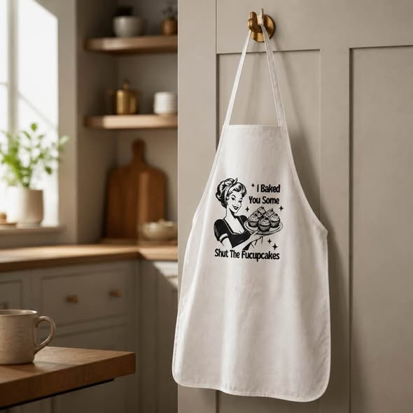 I Baked You Some Shut The Fucupcakes Apron