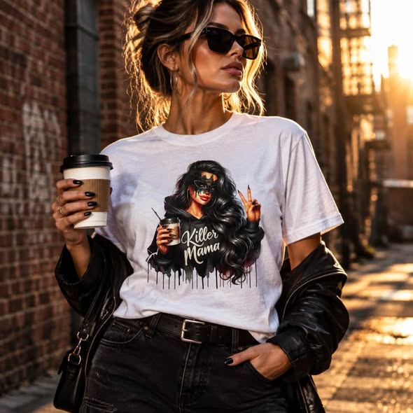 Killer Mama Graphic T-Shirt – Size Medium
