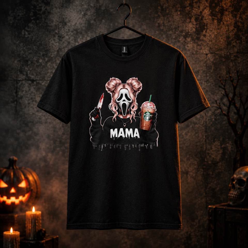 Mama Horror-Inspired Graphic T-Shirt Size Medium