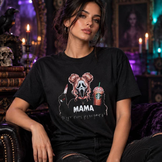 Mama Horror-Inspired Graphic T-Shirt Size Medium - Beauty&Beyond