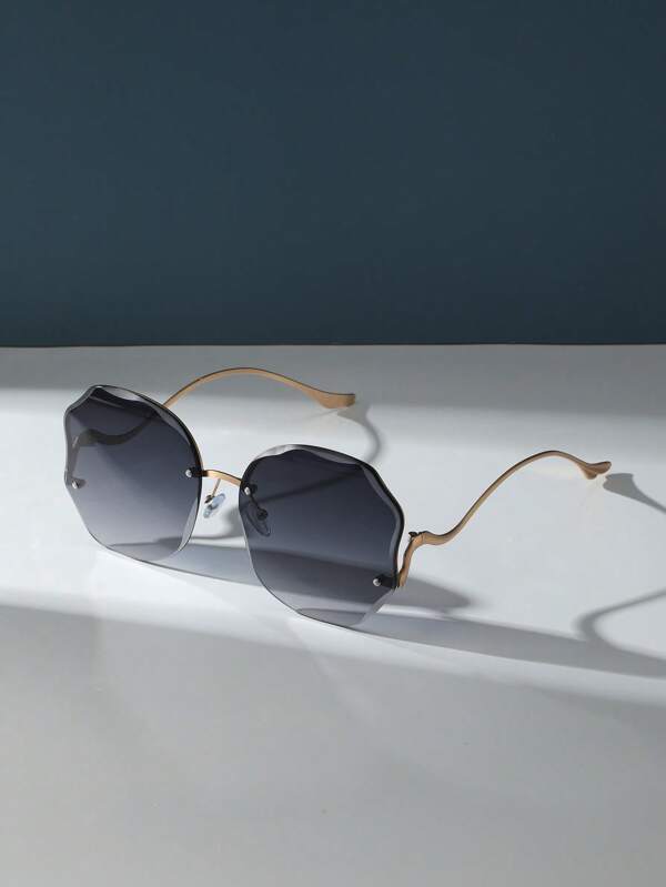 Ombre Rimless Sunglasses