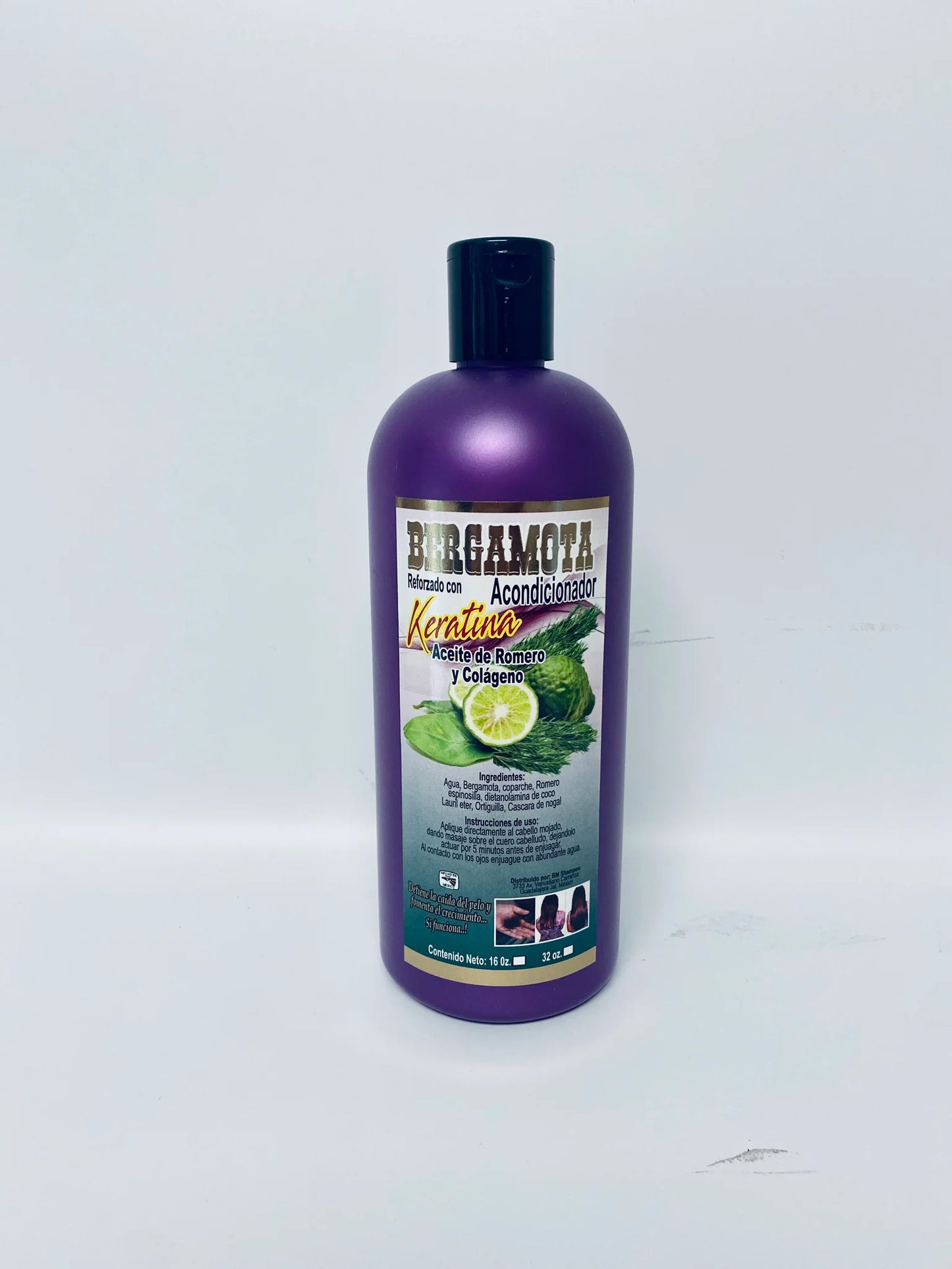Bergamota Conditioner with Keratin Rosemary and Collagen